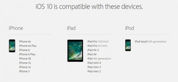 ios-10-iphone-ipad-ipod-touch-compatible-devices iPhone, iPad:iOS 10対応端末一覧
