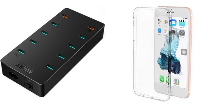 aukey-sale-usb-charger-iphone-6s-clear-case AukeyがスマホUSB充電器とiPhone 6/6sクリアケースのセールを開催中!