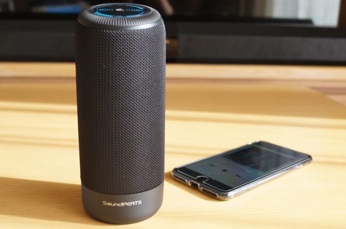 soundpeats-p4-bluetooth-speaker-review 【レビュー】音質良好で手軽に音楽が楽しめる!「SoundPEATS Bluetooth スピーカー P4」は円筒状で360度ステレオサウンドが特徴の使いやすいBluetoothスピーカー!