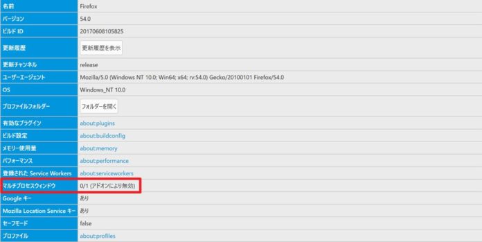firefox-54-electrolysis-multi-process-windows-off-repair Firefox 54でマルチプロセス技術「Electrolysis」(e10s)がオンになっているか確認する方法