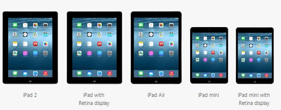 iOS 8 更新対応機種一覧：iphone, ipad, ipod touch
