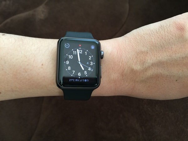 Apple Watch Sport 42mm のフィット具合