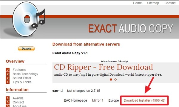Exact Audio Copyの使い方：インストール方法解説