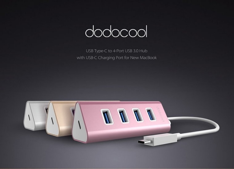 USB Type Cコネクタを搭載したUSB 3.0 ハブ「dodocool DC20」