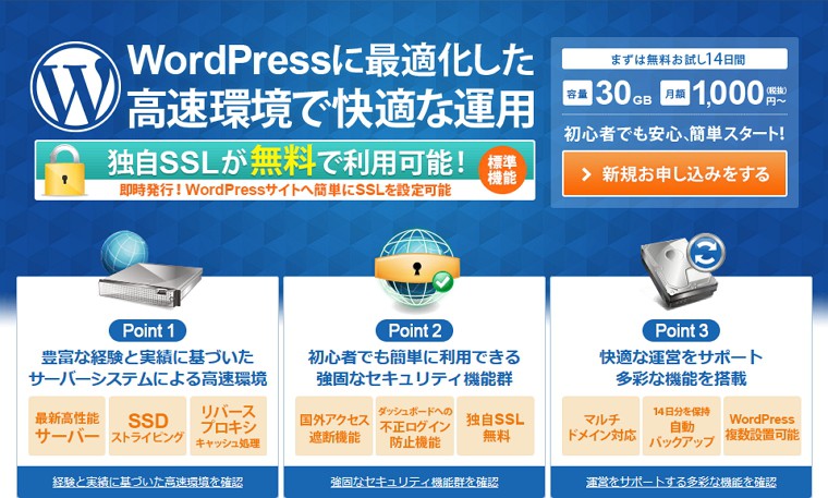 WordPress専用サーバー「wpX」がSSL機能を大幅強化！無料でSSLが利用可能な「Let's Encrypt」対応や常時SSL化を支援する「SSL化補助」機能を提供開始！さらに「Nginx」導入でより一層サイト表示が高速に！