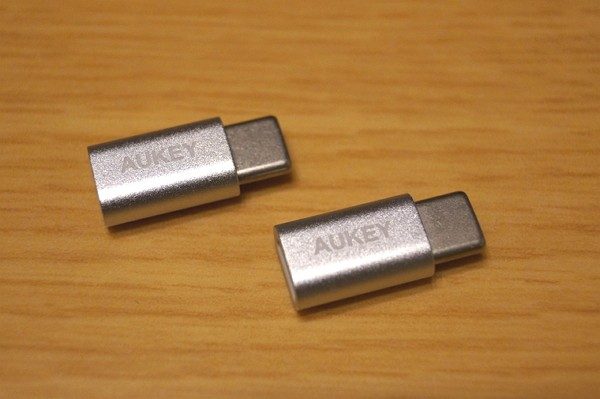 「Aukey USB C to Micro USBアダプタ 2点セット」レビュー！