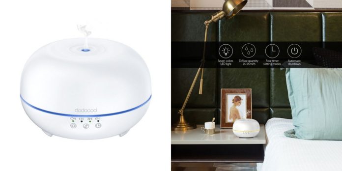 dodocool-ultrasonic-humidifier-aroma-diffuser-da54-review 【レビュー】冬の乾燥シーズンに大活躍!「dodocool 超音波式加湿器 300ml 7色LEDライト付き DA54」はアロマオイルにも対応したコンパクトで使いやすい加湿器!