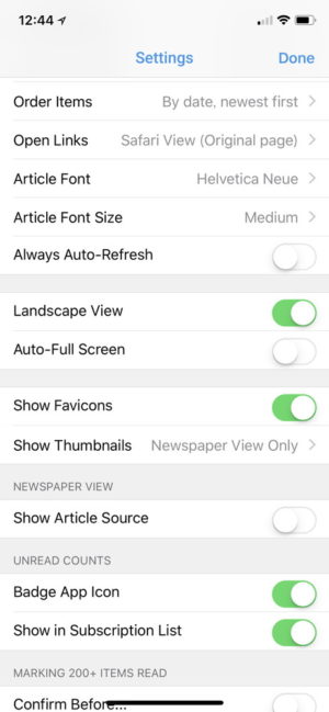 iPhone X：「Reeder 3」の代替無料RSSリーダーアプリなら「Newsify」がおすすめ！