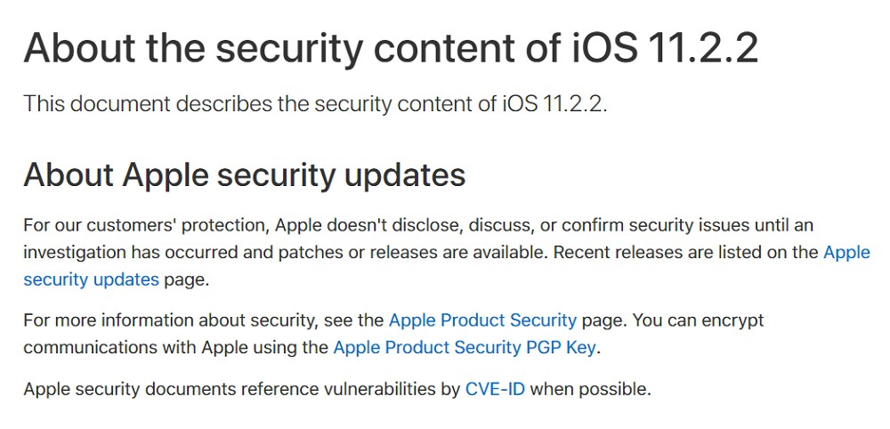Appleが「iOS 11.2.2」の配信を開始！重要なCPU脆弱性対策が施されているので、今すぐ全ユーザーアップデートを！