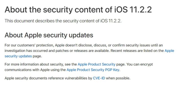 apple-ios-11-2-2-release-cpu-meltdown-spectre Appleが「iOS 11.2.2」の配信を開始!重要なCPU脆弱性対策が施されているので、今すぐ全ユーザーアップデートを!