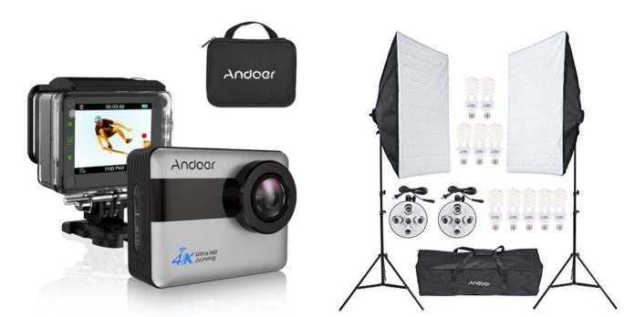 andoer-sports-action-camera-amazon-coupon-2018-02 Andoerのスポーツアクションカメラや写真撮影用機材セットがお買い得!Amazonの割引クーポンを頂きました!