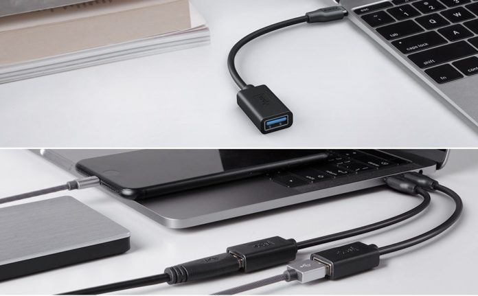 aukey-usb-type-c-to-usb-3-0-a-otg-cable-cb-a26-review 【レビュー】「AUKEY USB C 変換コネクタ Type C to USB 3.0 OTGケーブル (2本セット)」はOTG(USBホスト)機能を搭載した便利なUSB変換コネクタ!
