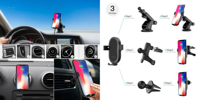 dodocool-da188-qi-wireless-car-charger-review 【レビュー】車でも手軽にワイヤレス充電!「dodocool Qiワイヤレス車載充電器 DA188」があればiPhone Xや8も車内でワイヤレス充電可能!スマホホルダーとしても便利!