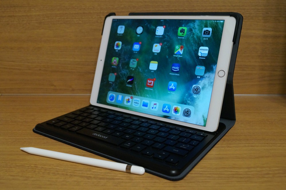 【レビュー】Apple純正に比べて格安だがなかなか良い！「dodocool 10.5インチiPad Pro用スマートキーボードケース」はスマートコネクタ搭載＆Apple Pencilの収納にも対応した万能ケース！