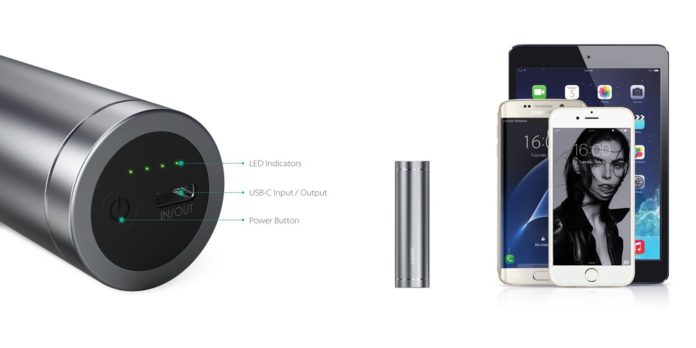 aukey-5000-mah-mobile-battery-usb-c-amazon-sale 「AUKEY 5000mAh モバイルバッテリー USB Type-C PB-Y8」セール情報&割引クーポン