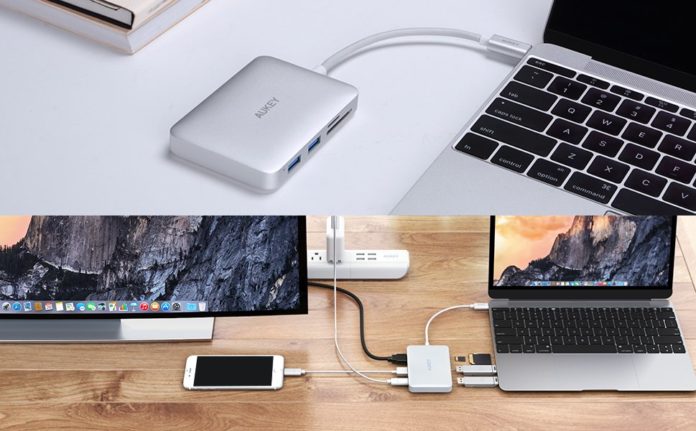 macbook-pro-aukey-usb-c-7-port-hub-amazon-coupon-sale 【200台限定】MacBook Proにおすすめ!PDにも対応した「AUKEY USB-C 7ポートハブ」が5月10日までクーポン利用で20%オフ!