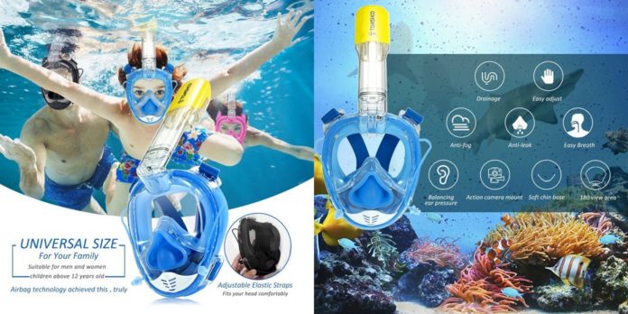tomshoo-snorkel-mask-review 【レビュー】アクションカムも取り付け可能!「TOMSHOO シュノーケルマスク」はフルフェイスタイプ&耳栓付きで非常に快適!
