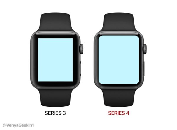 新型「Apple Watch Series 4」もリーク画像あり！15％ディスプレイが大型化！買います！