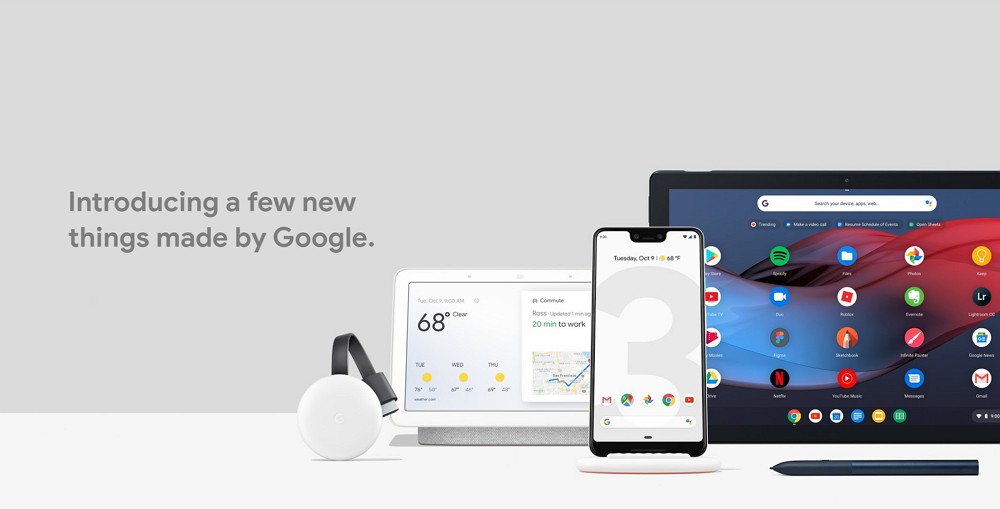 Googleが「Pixel 3/3 XL」「Pixel Stand」「Pixel Slate」「Google Home Hub」を発表！