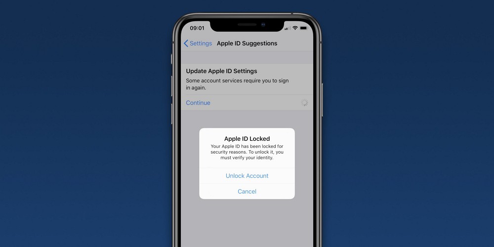 突如iPhoneに「Apple IDがロックされています」とメッセージが出て強制的にパスワードをリセットさせられる事態に。