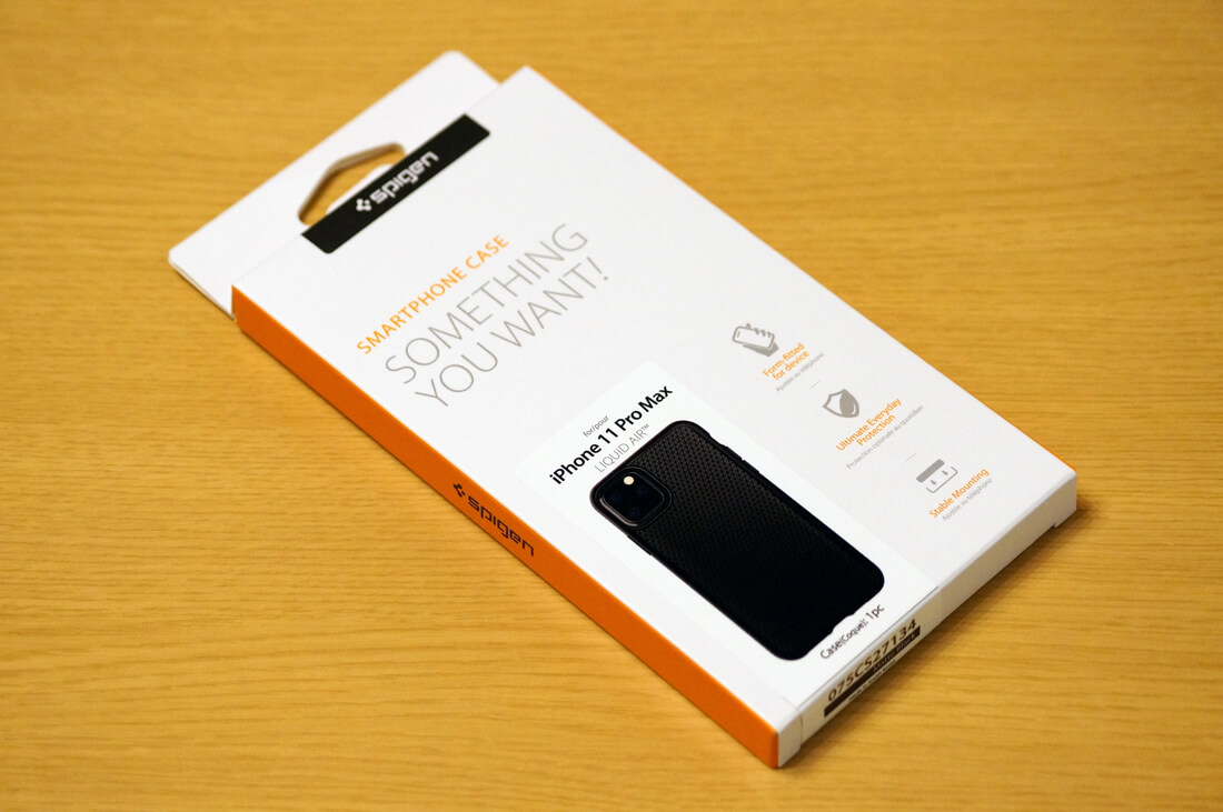 一足お先にSpigenのiPhone 11 Pro Max用スマホケース「TPU リキッドエアー」が届いたの簡易レビュー。
