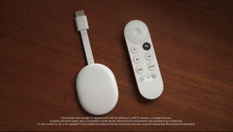 FireTV Stick的なHDMIドングル「Chromecast with Google TV」、4K対応で49.99ドルは魅力的かも