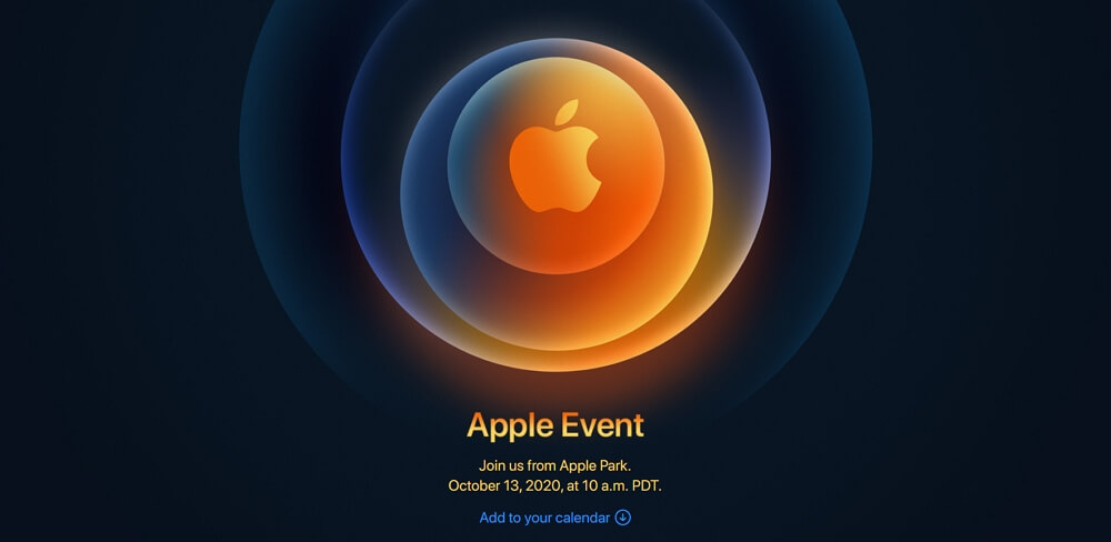 Appleが日本時間10月14日午前2時からスペシャルイベントの開催を発表！iPhone 12発表か。