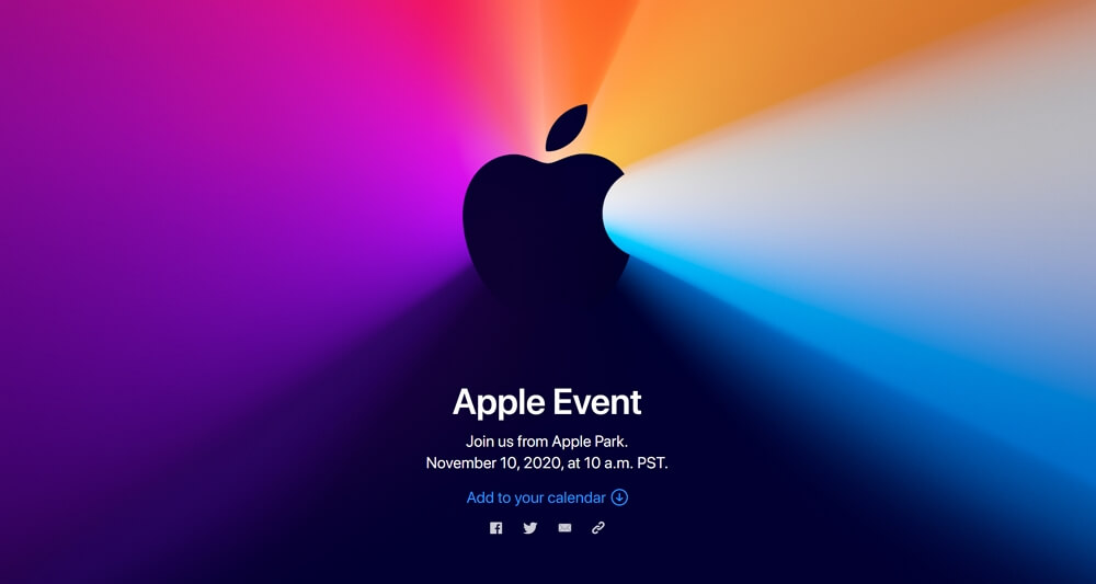 Appleが日本時間11月11日午前3時から「Apple Event」を開催！Apple Silicon Mac発表の噂。