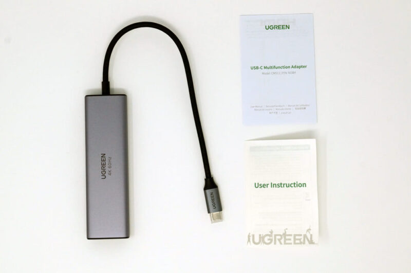 UGREEN 6-IN-1 USB Cハブ：パッケージ内容