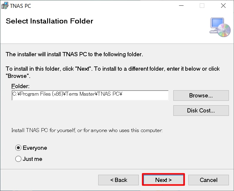 Windows 10：TNAS PC デスクトップクライアントの実際のインストール手順解説