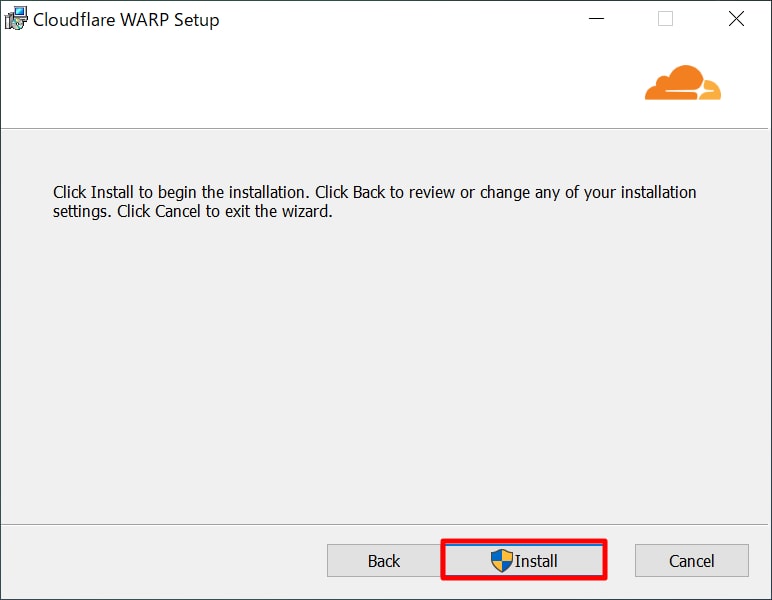 Windows 10：「1.1.1.1 / WARP」アプリのインストール方法