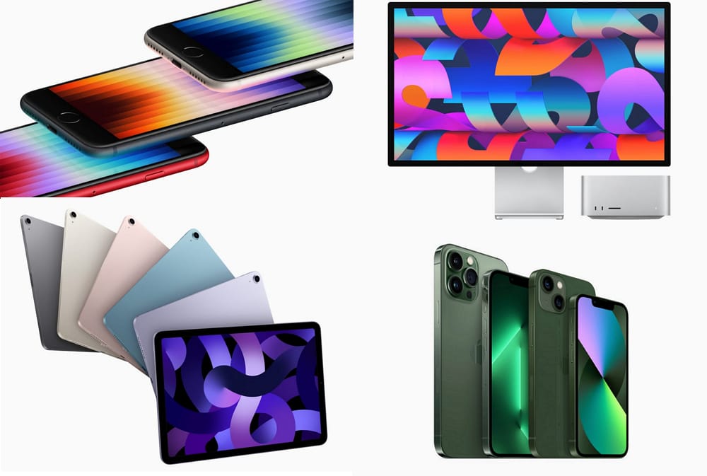 5分で分かる！Appleイベントまとめ！5G対応iPhone SE 3、M1搭載iPad Air、M1 Ultra搭載MacStudio、27インチ5KのStudioDisplay、新色グリーンのiPhone13など一挙発表！