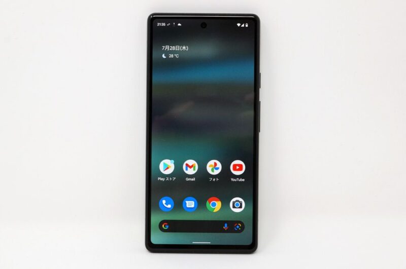 Pixel 6a：ディスプレイは有機ELで十分綺麗！タップの反応も上々で屋外の視認性も良好！