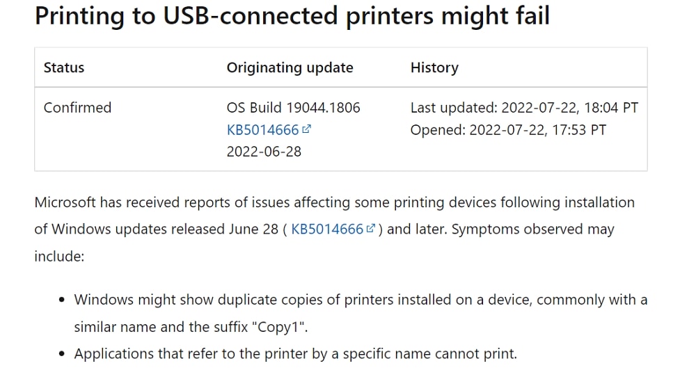 Windows 10でUSB接続のプリンターへの印刷に失敗することがある不具合が発生中、回避策はあり