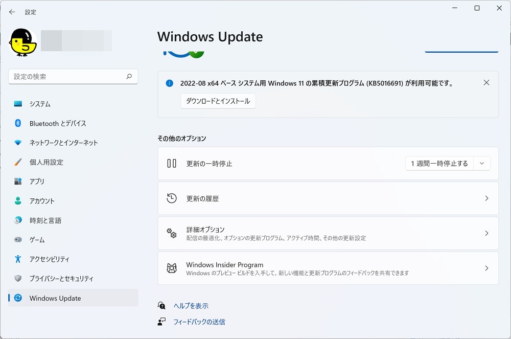 Windows 11にオプションパッチ「KB5016691」が配信開始。USBプリンタやBluetooth再生、IEモード使用時の不具合など改善、必要に応じてインストールを