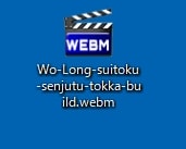 動画がwebm形式で出力されて保存されていれば成功