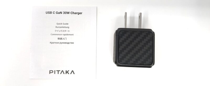 PITAKA 30W USB-C GaN 充電器の同梱物